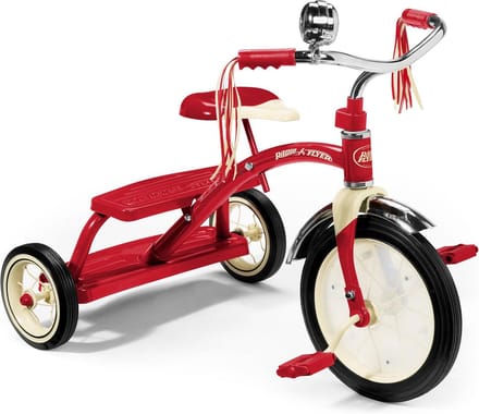 Classic Red Dual Deck Tricycle for Toddlers - Outdoor Fun for Ages 2-5