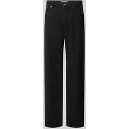 baggy fit jeans met knoopsluiting