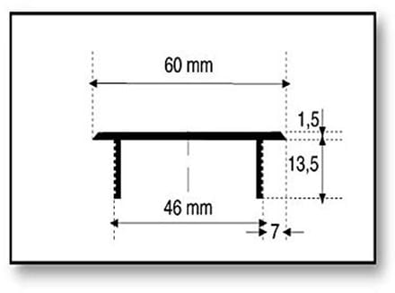 Aluminium Ventilatierooster 60mm - Diverse Kleuren en Lengtes Beschikbaar