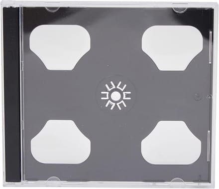 Allecto - Double CD Case - Set van 5 - Milky Plastic - Geschikt voor 2 Disc Capaciteit - Bescherming voor je muziek - Compact - Duurzaam - Voor CD'...