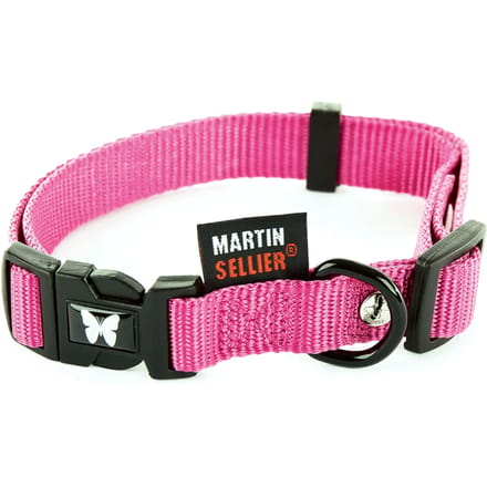 Verstelbare nylon hondenhalsband Martin Sellier 25-45/65
