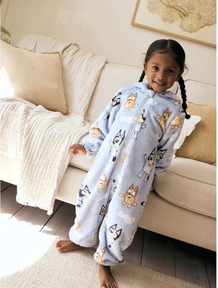 Next - Meisjes - Fleece onesie - Blauw