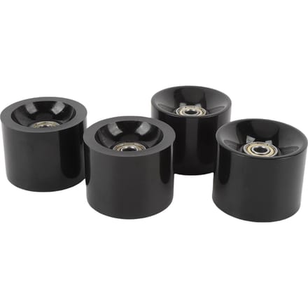 4 STUKS Skateboard Wielen Hoge Elasticiteit PU 60x45mm Longboard Rollerwiel met Lagers black