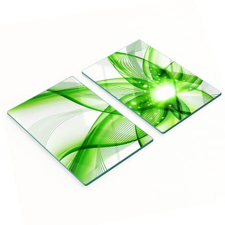 Geharde multifunctionele decoratieve glazen panelen met abstractie, 2x40x52 cm