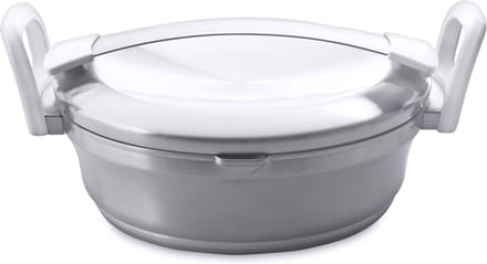 Sauteerpan met dubbele handgreep en deksel 24 cm - Wit - PFAS-vrij