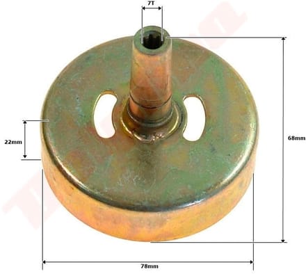 Koppelingstrommel passend op KOSY 78x22x68x7T TL43-7T