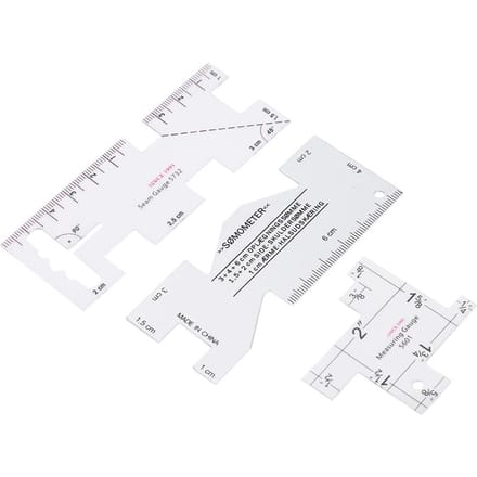 3 stuks Quilten Naad Liniaal Sjablonen Meetinstrument Kleermaker Naaien Stikken Gereedschap white
