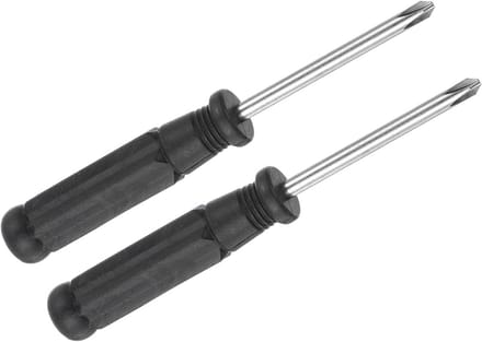 Set van 2 Mini Kruiskopschroevendraaiers Koolstofstaal met Antislip Handvat
