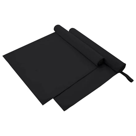 vidaXL - Sporthanddoeken - 2 - st - Zwart - 180 - x - 90 - cm - Polyester - en - polyamide