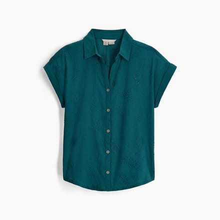 Royal Robbins Oasis S/S - Outdoorblouse - Dames - Balsam - Maat M