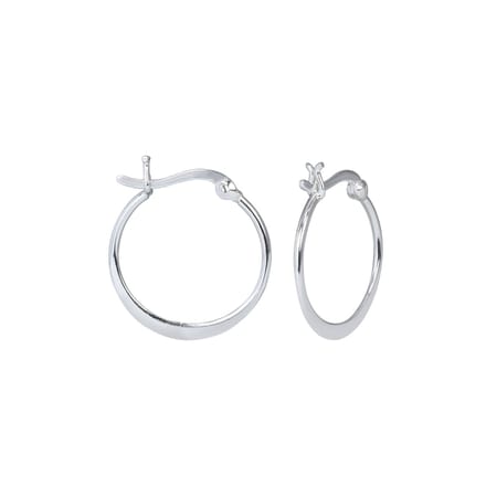 Joy|S - Zilveren oorringen 20 mm - massief - Franse sluiting