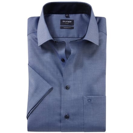 OLYMP Luxor Overhemd, Modern Fit, Global Kent, Marineblauw