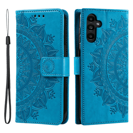 Comfycase Samsung Galaxy A57 Mandala Wallet Blauw