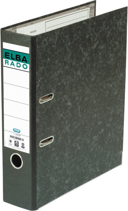 Oxford Rado ordner, ft folio, uit karton, rug van 8 cm, zwart 20 stuks