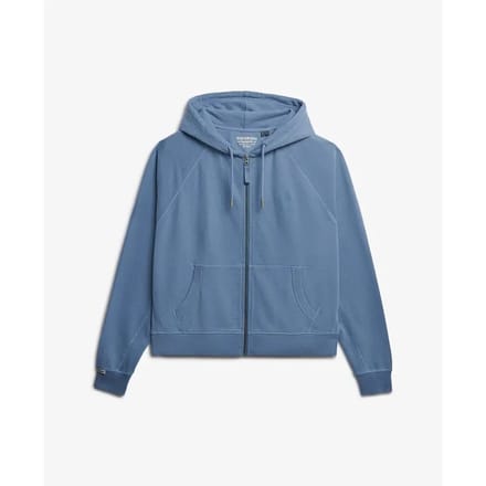 Superdry Studios Relaxed Zip Hoodie Light Blue Grootte: 36