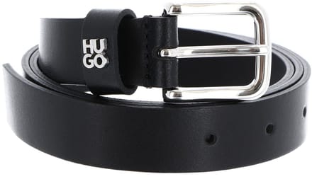 HUGO Leren riem Tina Belt W70 Black zwart