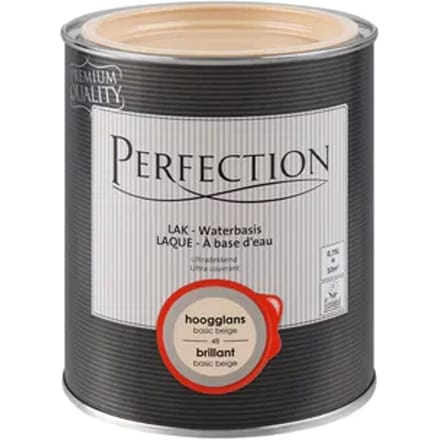 Perfection Houtlak Ultradekkend - Hoogglans - Basic Beige - 750ml