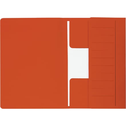Dossiermap Secolor  Mammoet folio 3 kleppen 270gr rood