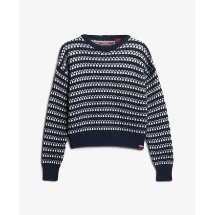 Gehaakte gestreepte crop top voor vrouwen Superdry