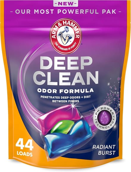 Arm & Hammer Deep Clean Odor Formula Wascapsules – Geurbestrijding – 44 stuks