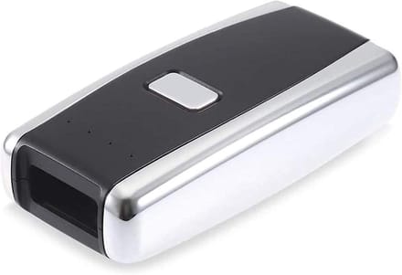 Barcode Scanner - Draagbare Lezer - Winkel Automatisering - Draadloze Bluetooth Connectie - Mini Formaat - Zwart