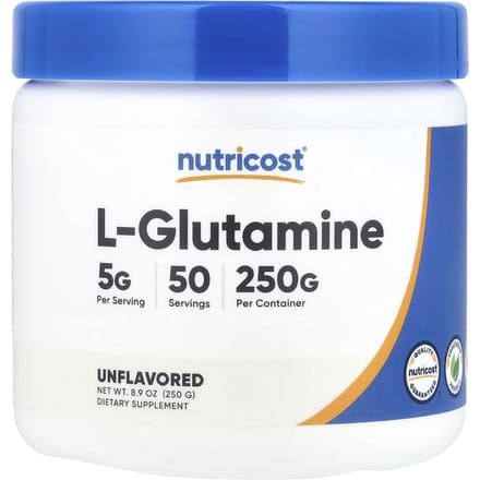 Nutricost, L-Glutamine, Zonder smaak, 250g (8.9oz)