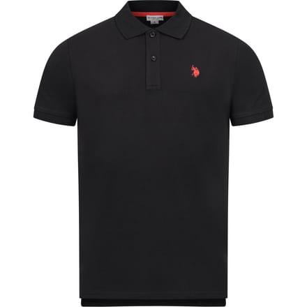 U.S. Polo Assn. heren basic poloshirt met korte mouwen en stretch