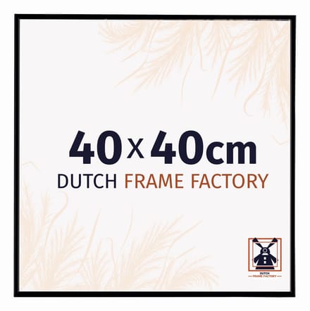 Fotolijst 40x40 cm - Kunststof - Zwart Mat - Easy