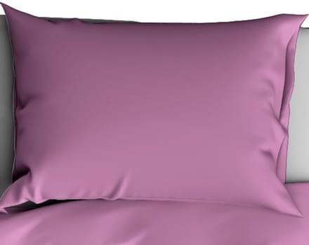 De Witte Lietaer Kussensloop Olivia Smokey Grape - 63 x 63 cm - Paars - Katoen Satijn