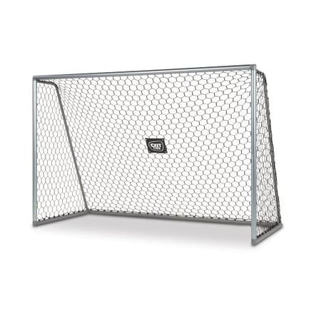 EXIT Scala Aluminium Voetbaldoel 300x200cm - Lichte Voetbal Goal voor Tuin en Club - Clubuitstraling - Mat Zilver