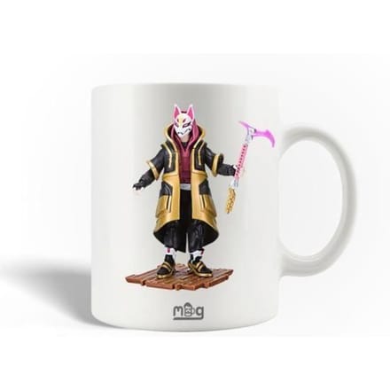 Mug en Céramique - MANIACASE - Fortnite - 30cl - Compatible Lave-Vaisselle - Blanc