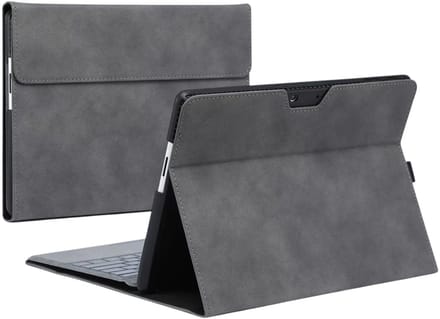 EtuiTab Microsoft Surface Pro Serie - Tablethoes - Grijs - Eco-leer - Siliconen
