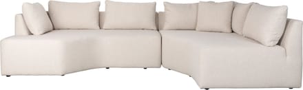 Zuiver Prosper Hoekbank Rechts Sand/ Off-white