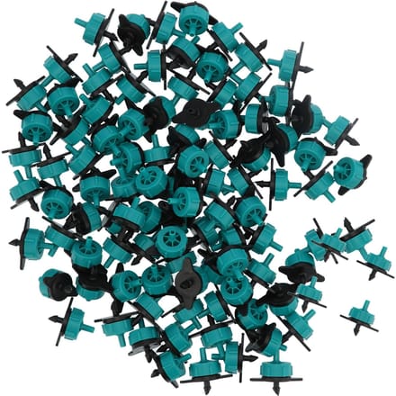 100 Stuks 8L Drukcompenserende Druppelaars voor 4/7 Slang Tuinbouw Irrigatie black