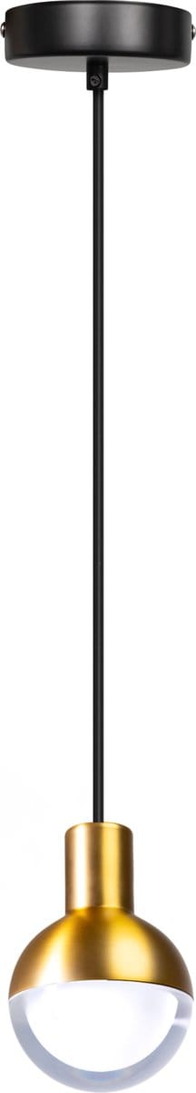 ETH hanglamp Drop 1xGU10 zwart/mat messing
