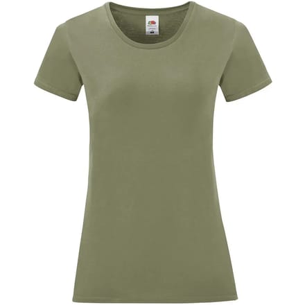 Dames-T-shirt Fruit of the Loom Iconic 150