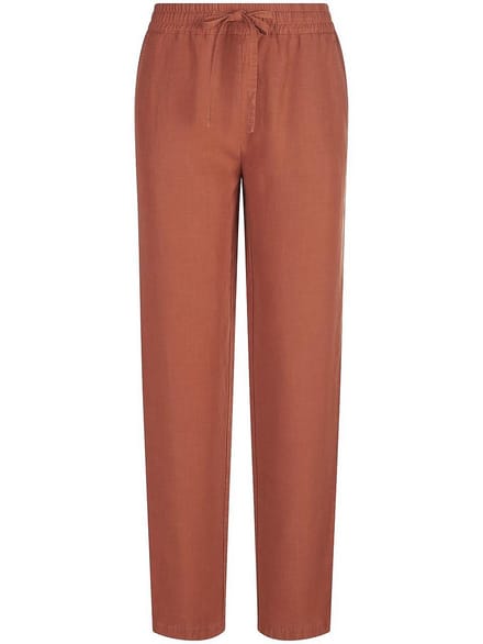 Enkellange broek Van Peter Hahn bruin