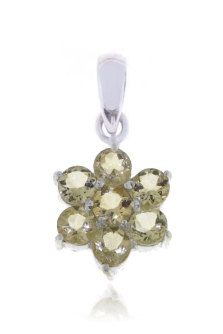 SilverGems Zilveren hanger met Citrien edelstenen