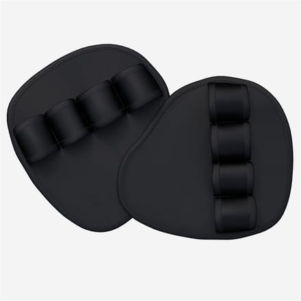 Gorilla Sports Grip Pads Set van 2 – Antislip Neopreen – 12x12 cm – Zwart
