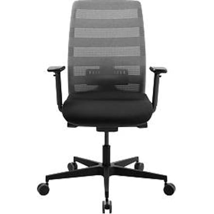 Schäfer Shop Select SSI PROLINE NEW WORK bureaudraaistoel, grijs mesh, zwart frame