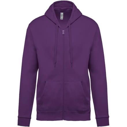 Kariban Sweater met rits en capuchon K479 - purple - XL