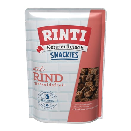 Voordeelpakket: 5x225g RINTI Kennerfleisch Snackies Rund Hondensnacks