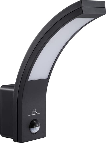 Maclean LED lamp met bewegingssensor, PIR bewegingssensor- zwart- neutraal wit (4000K)