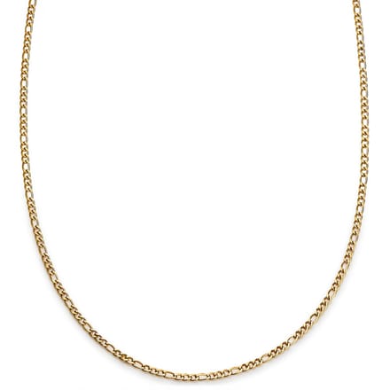 Essentials | 2 mm Goudkleurige Ketting met Figaro Schakels