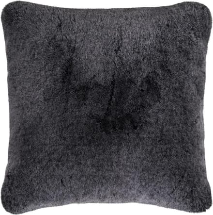 Pad faux fur sierkussenhoes Champagne grijs - 48x48 cm