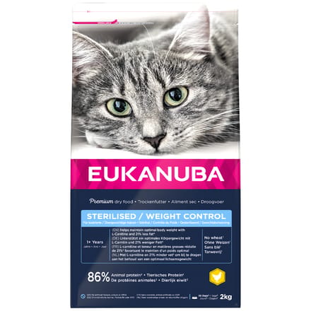 Eukanuba Kattenvoer Adult Sterilised - Weight Control 2 kg