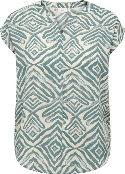 ONLY CARMAKOMA - CARSHILLA SL SHIRT AOP BS - Dames - Blouses