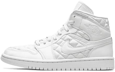 Air Jordan 1 Mid Quilted White (W) - Maat 36.5