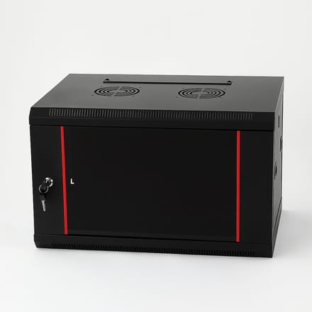 DSIT Baseline 6U wandkast met glazen deur 600x450x368mm (BxDxH) - serverbehuizing - serverrack - 19 inch
