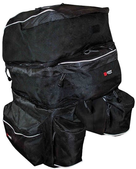 Lifefit 3-delige Fietsendragertas Zwart - UNI